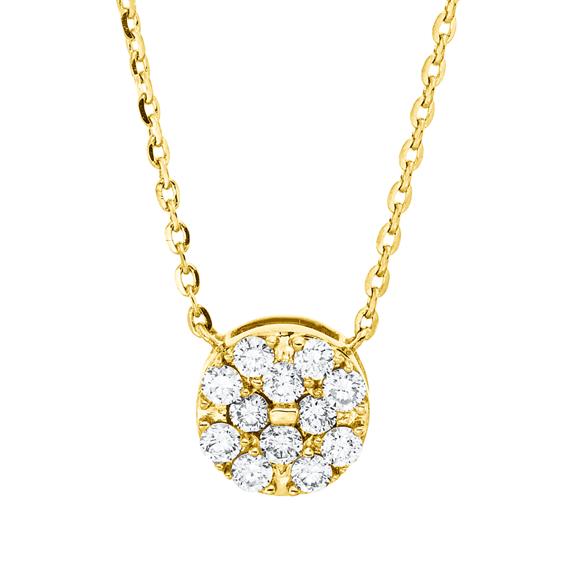 Collier 18 kt GG, mit ZÖ 40 cm + 43 cm