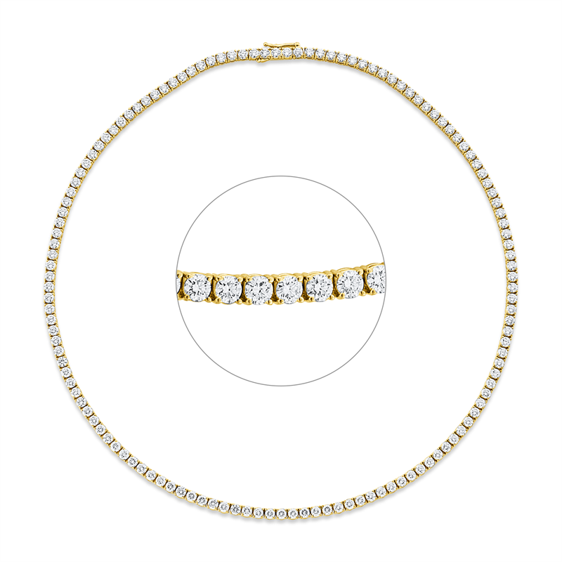 Collier 4er-Krappe 18 kt GG, Premium Edition