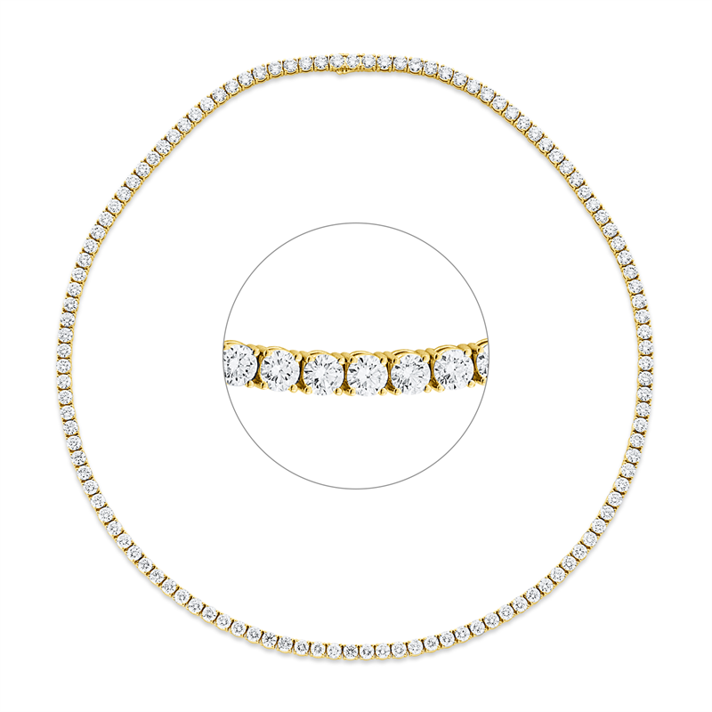 Collier 4er-Krappe 18 kt GG, Premium Edition