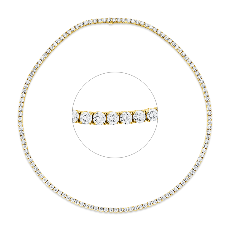 Collier 4er-Krappe 18 kt GG, Premium Edition