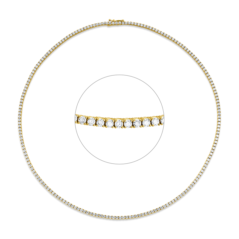 Collier 4er-Krappe 18 kt GG, Premium Edition
