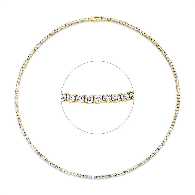 Collier 4er-Krappe 18 kt GG, Premium Edition