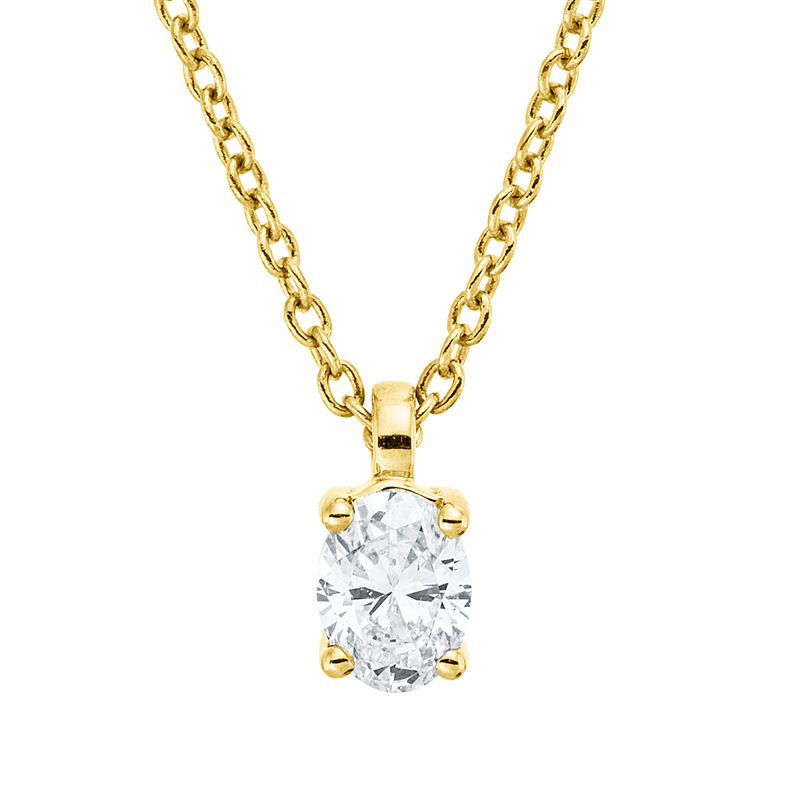 Collier 4er-Krappe 18 kt GG, mit ZÖ 42 cm