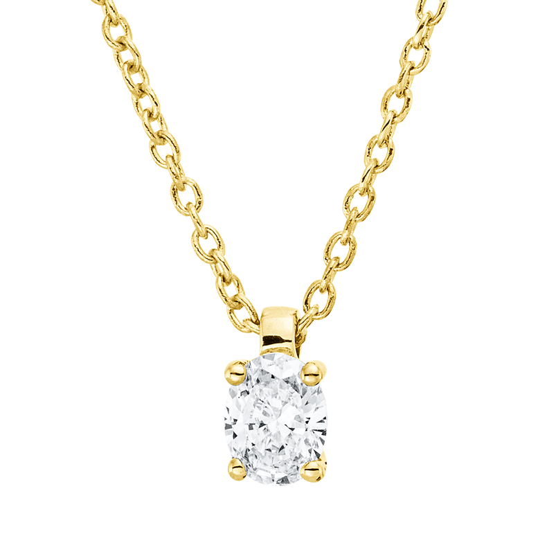 Collier 4er-Krappe 18 kt GG, mit ZÖ 42 cm