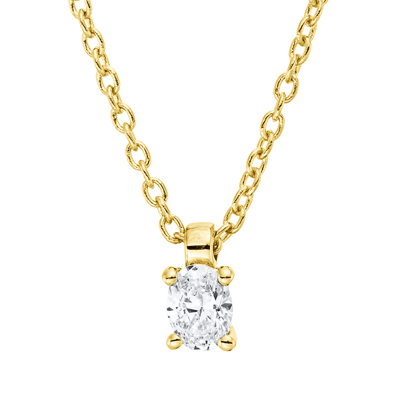 Collier 4er-Krappe 18 kt GG, mit ZÖ 42 cm