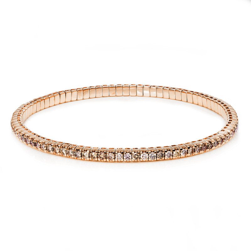 Armband 4er-Krappe 18 kt RG, Flex-Band, variabel
