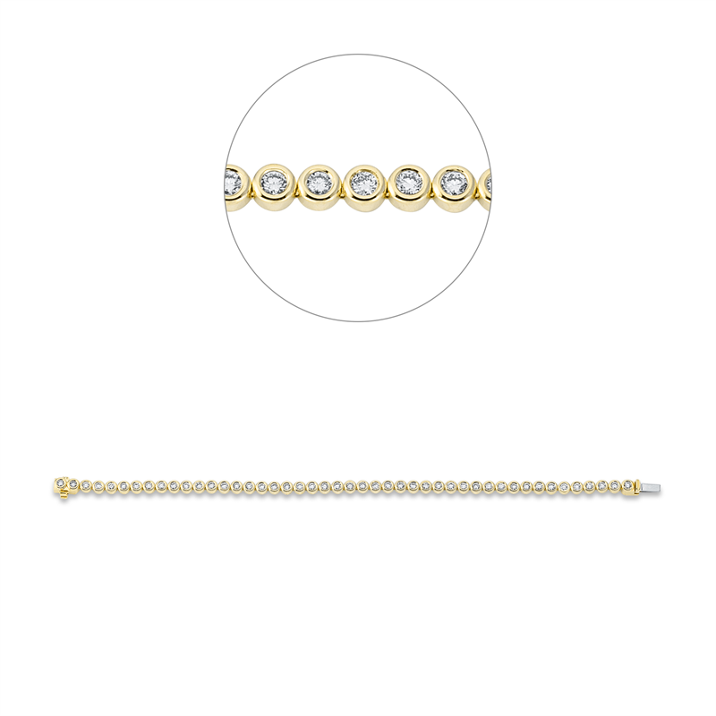 Armband 14 kt GG, With American Lock