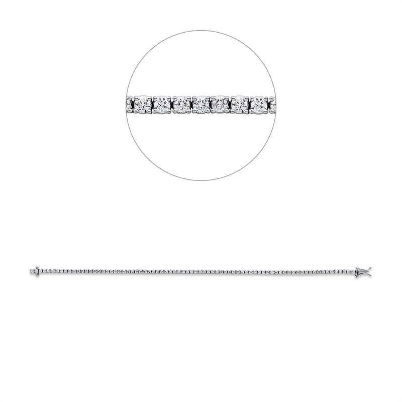 Armband 4er-Krappe 18 kt WG