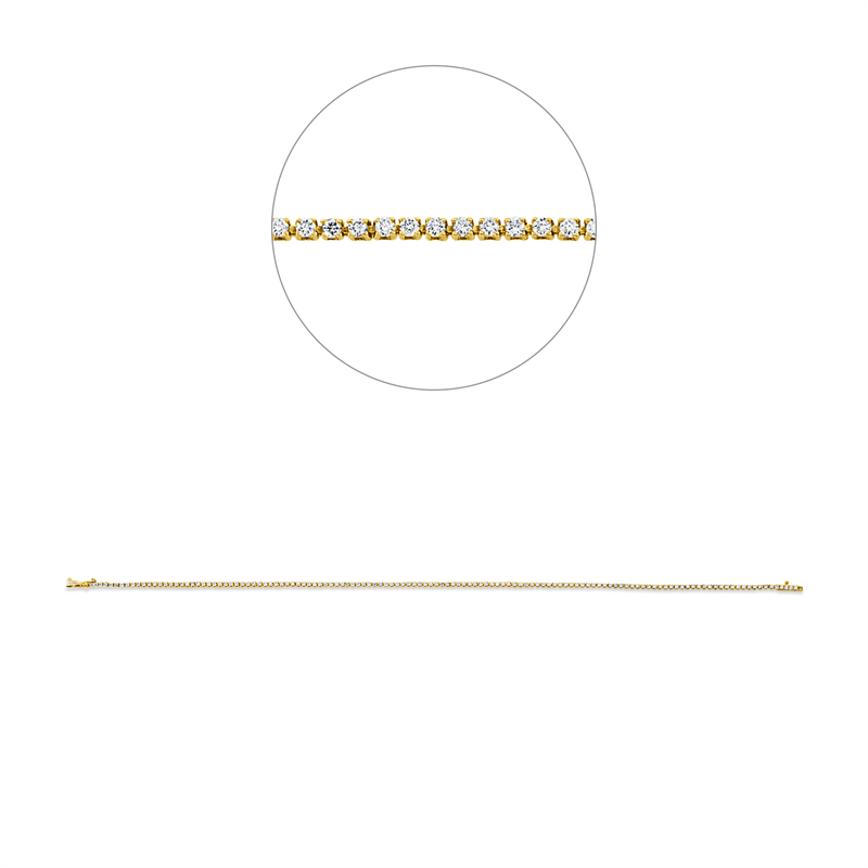 Armband 18 kt GG+WG