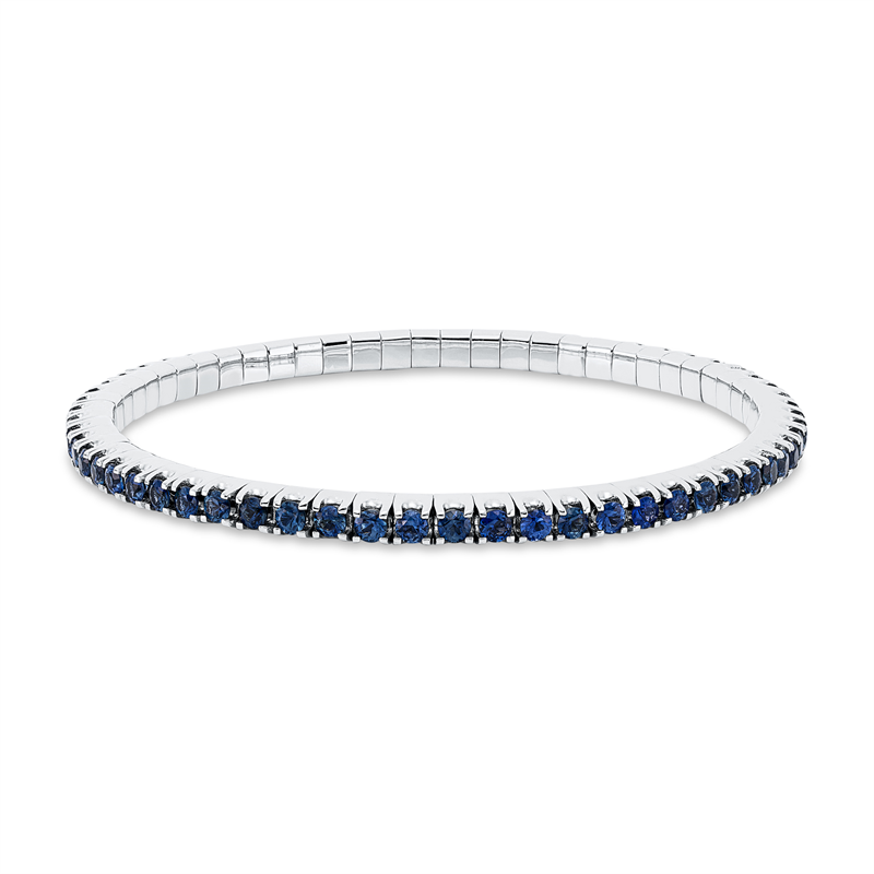 Armband 4er-Krappe 18 kt WG, Flex-Band, variabel