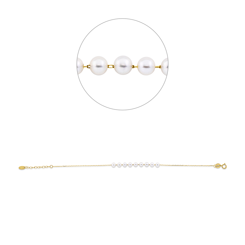 Armband 18 kt GG, mit ZÖ 16 cm
