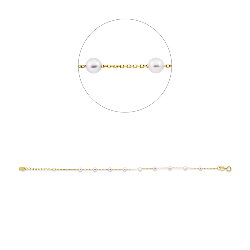 Armband 18 kt GG, mit ZÖ 16 cm