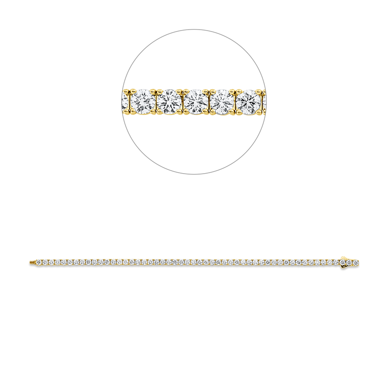 Armband 4er-Krappe 18 kt GG, Premium Edition