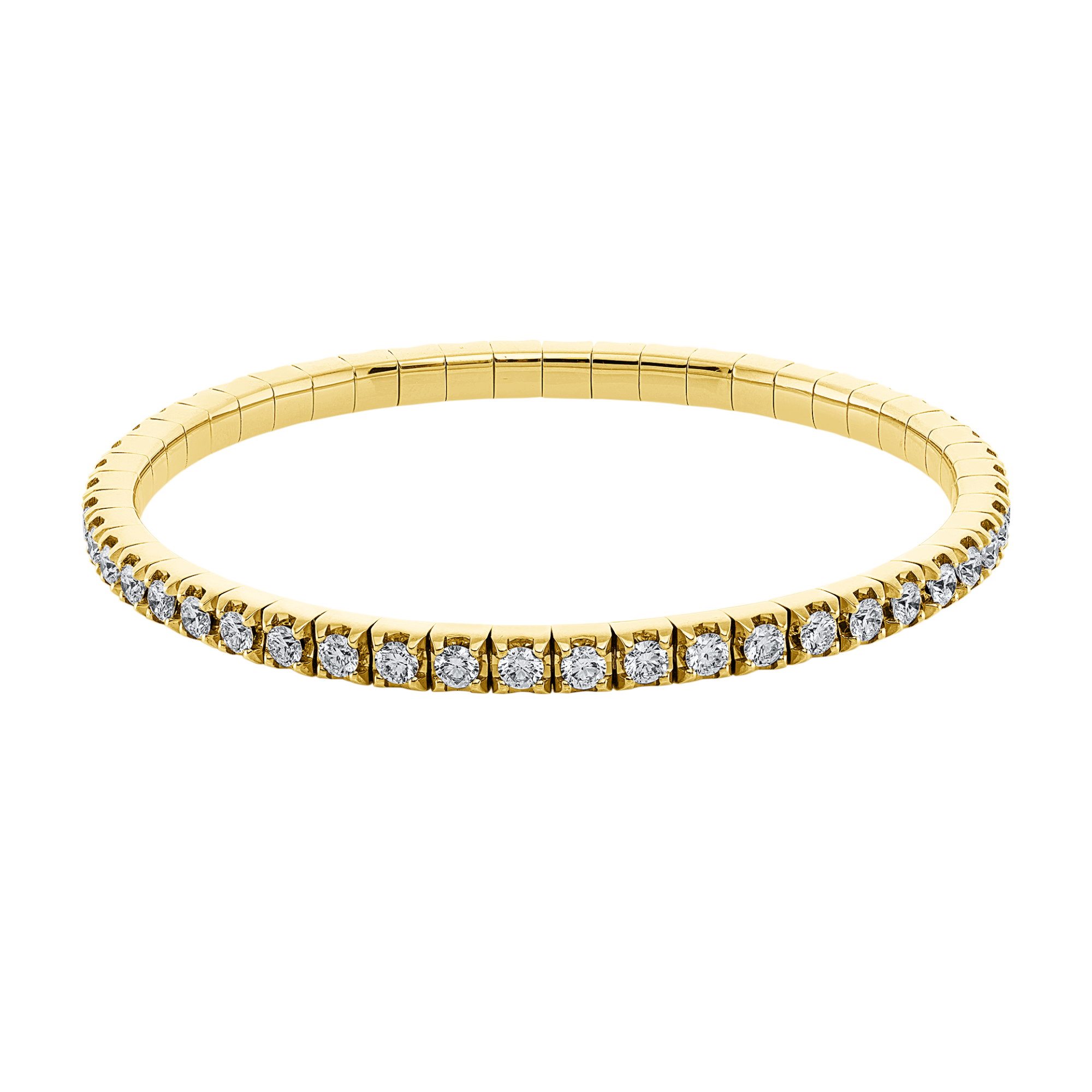Armband 4er-Krappe 18 kt GG, Flex-Band, variabel