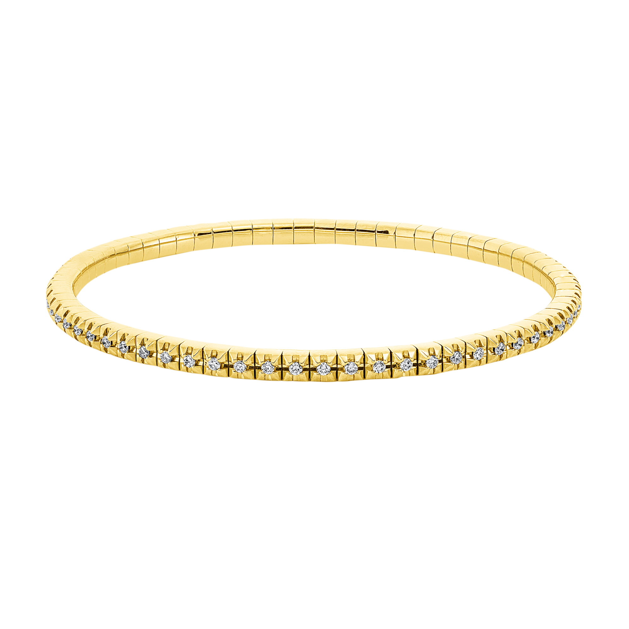 Armband 4er-Krappe 18 kt GG, Flex-Band, variabel