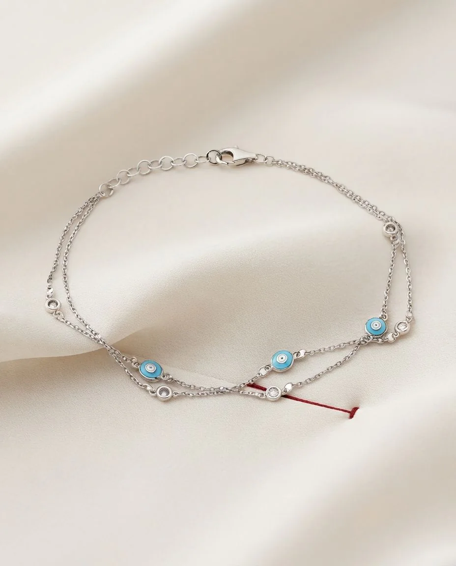 Armband 14 Karat Weißgold · drapiert