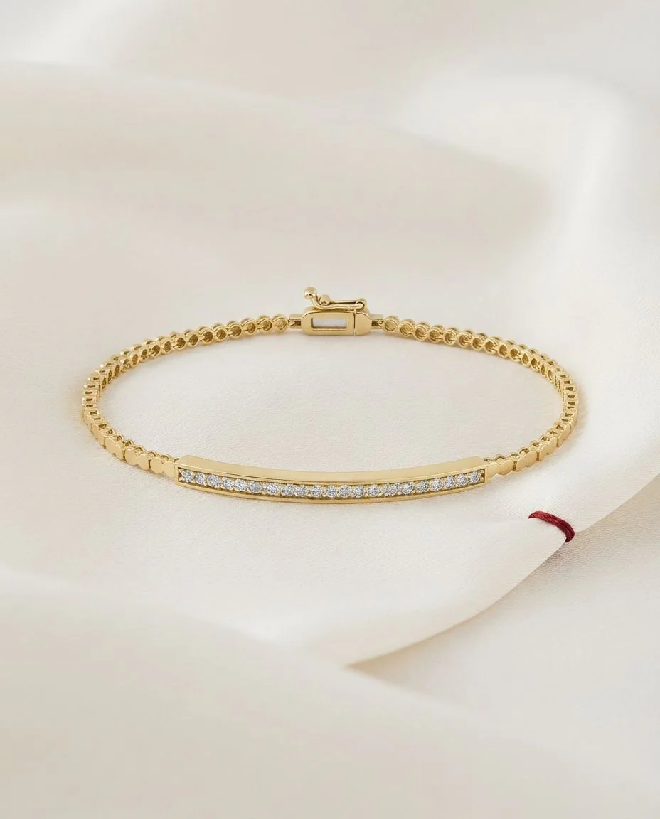 Armband 18 Karat Gelbgold · drapiert