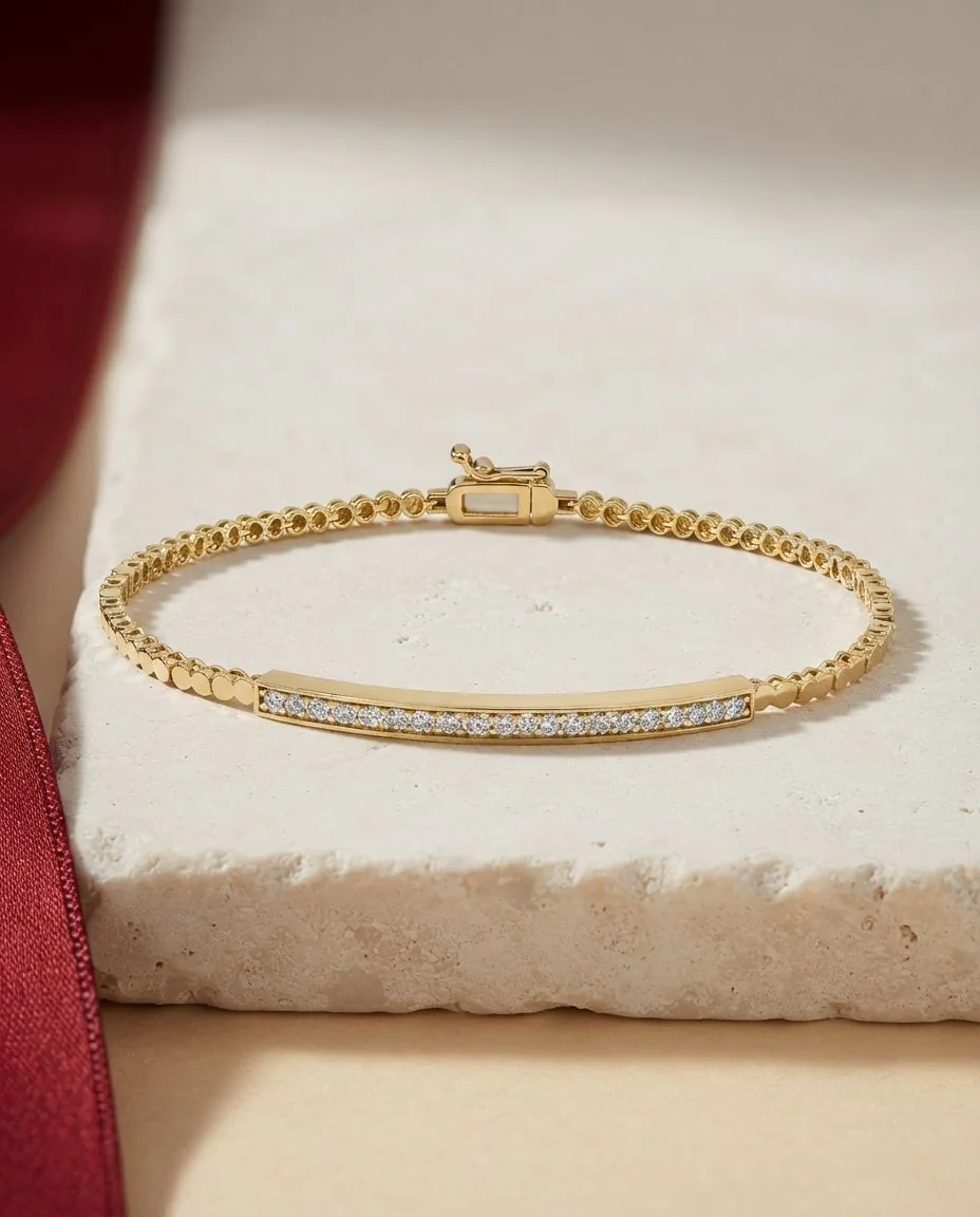 Armband 18 Karat Gelbgold · drapiert