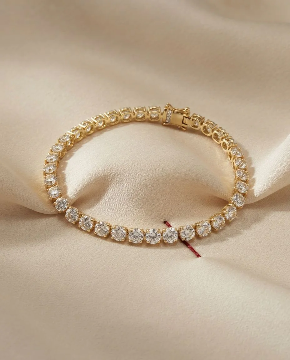 Armband 18 Karat Gelbgold · drapiert