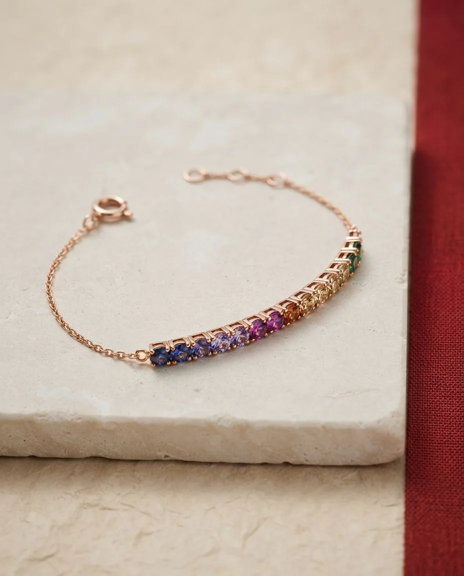 Armband 18 Karat Roségold · drapiert