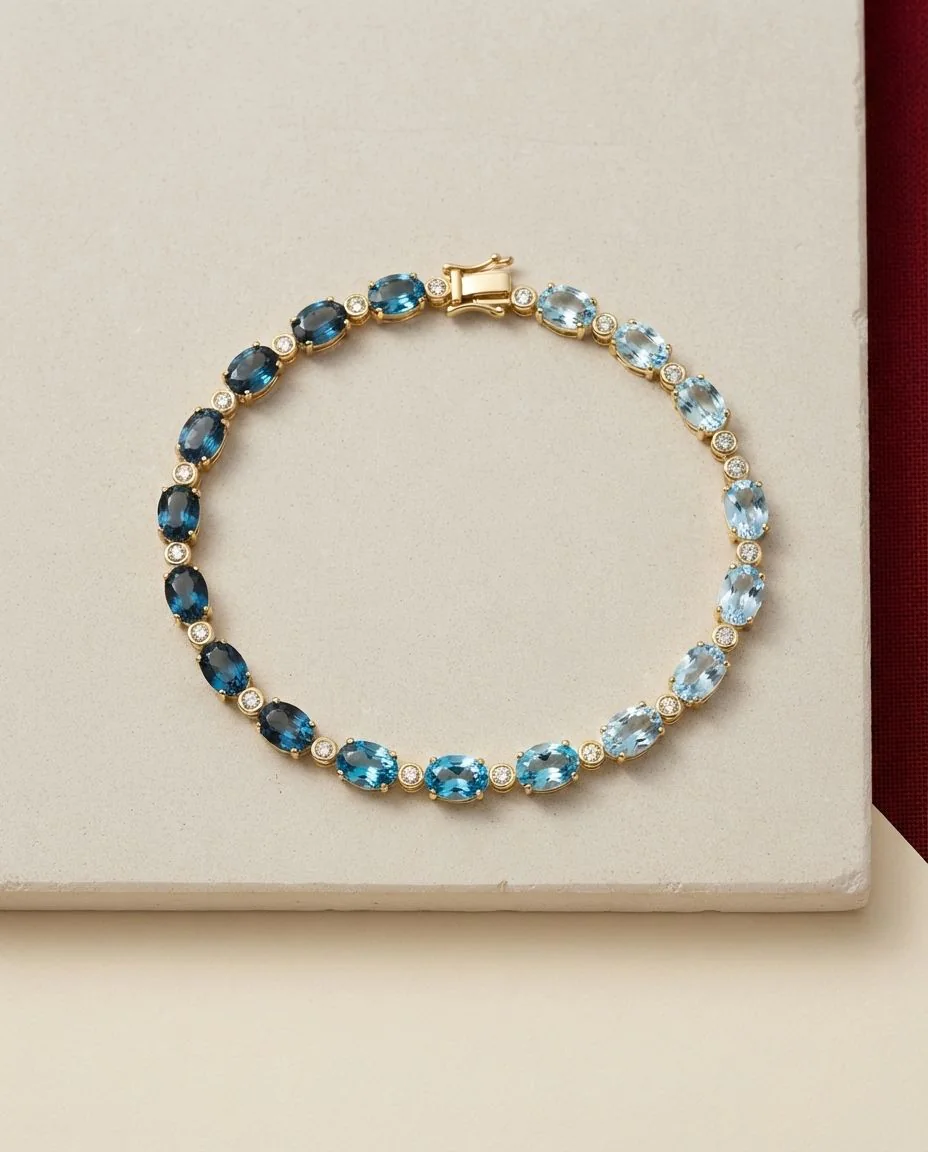 Armband 14 Karat Gelbgold · drapiert