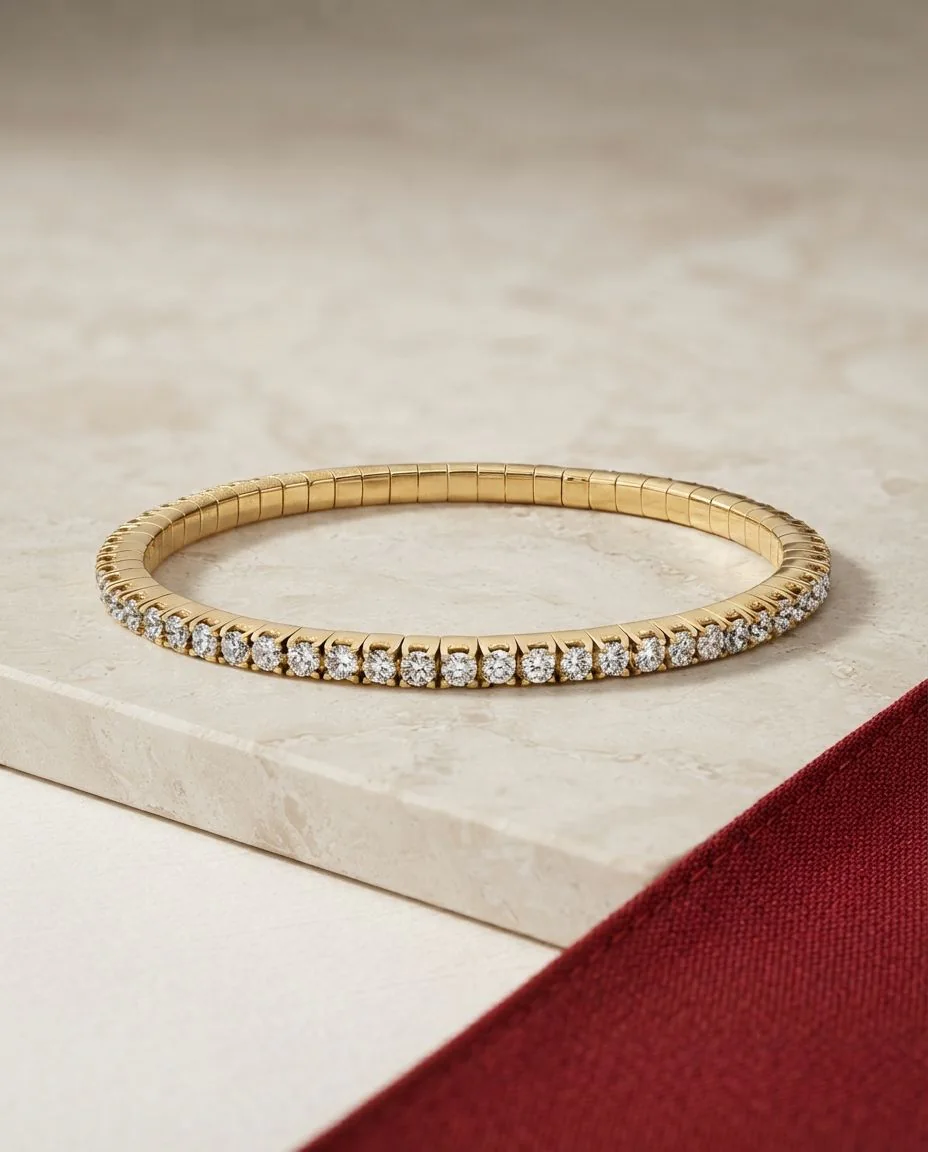 Armband 18 Karat Gelbgold · drapiert