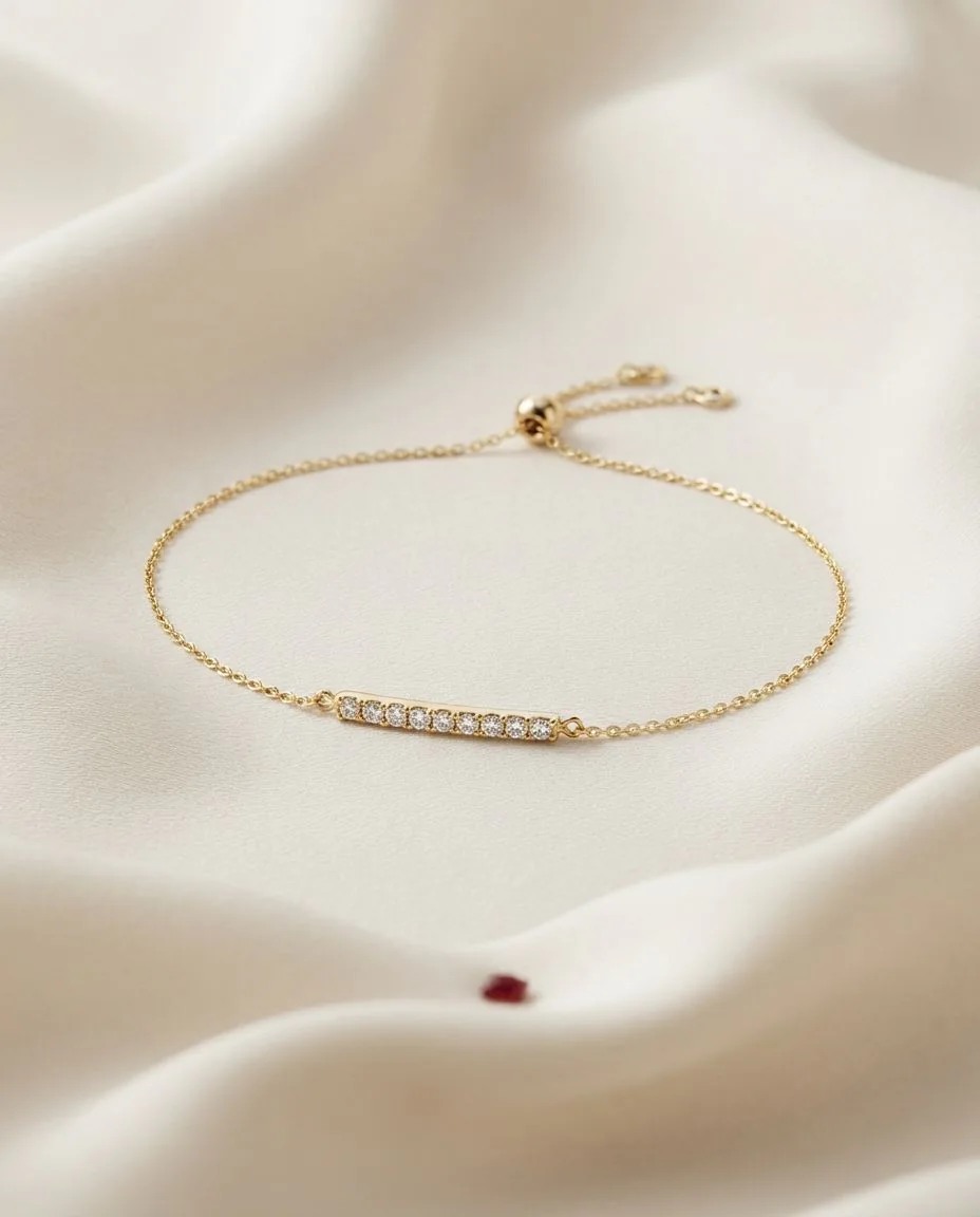 Armband 18 Karat Gelbgold · drapiert