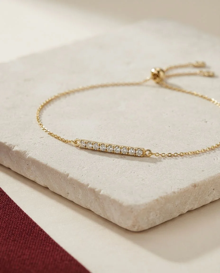 Armband 18 Karat Gelbgold · drapiert