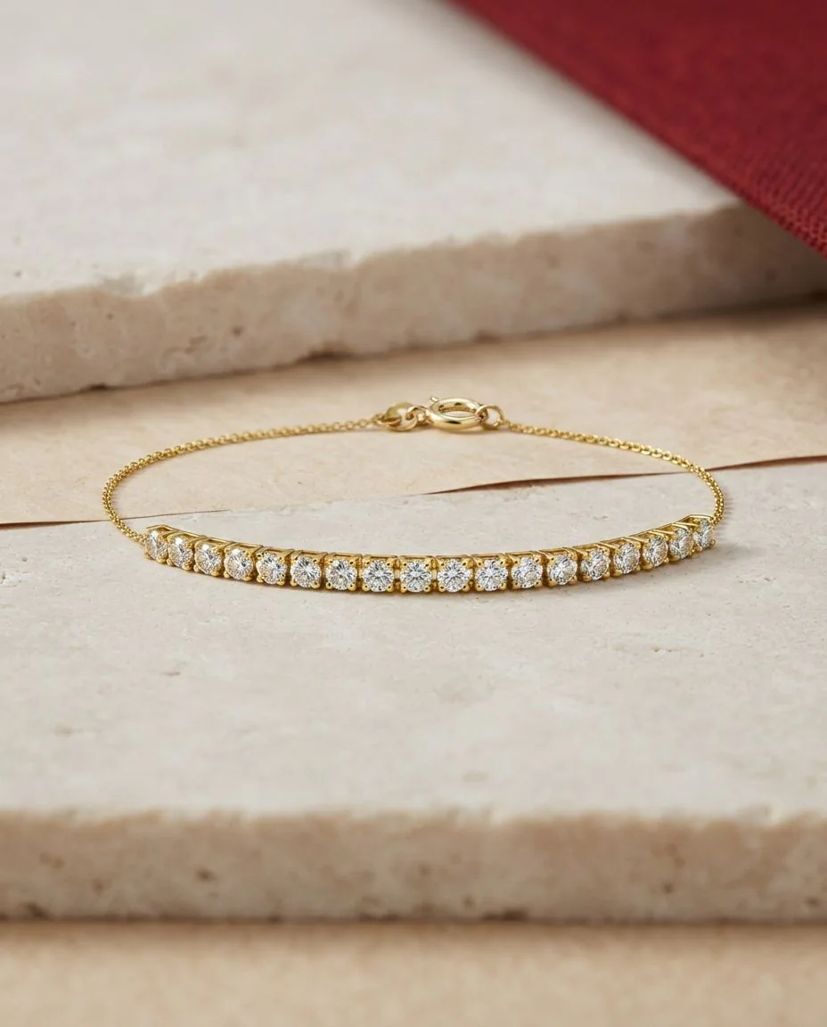 Armband 18 Karat Gelbgold · drapiert