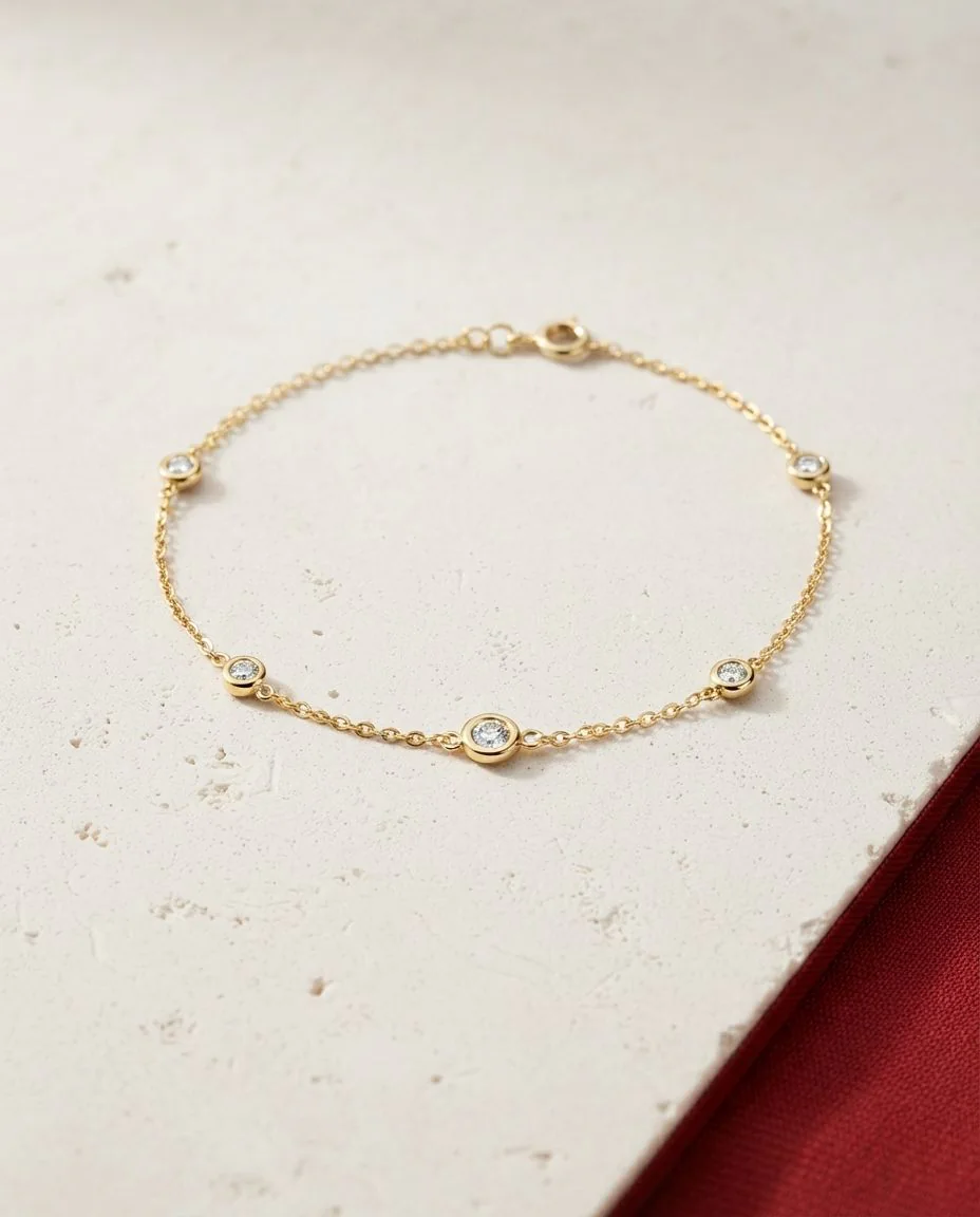 Armband 18 Karat Gelbgold · drapiert