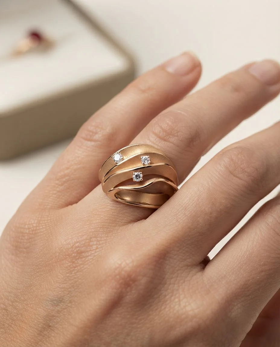 Ring Dune · getragen