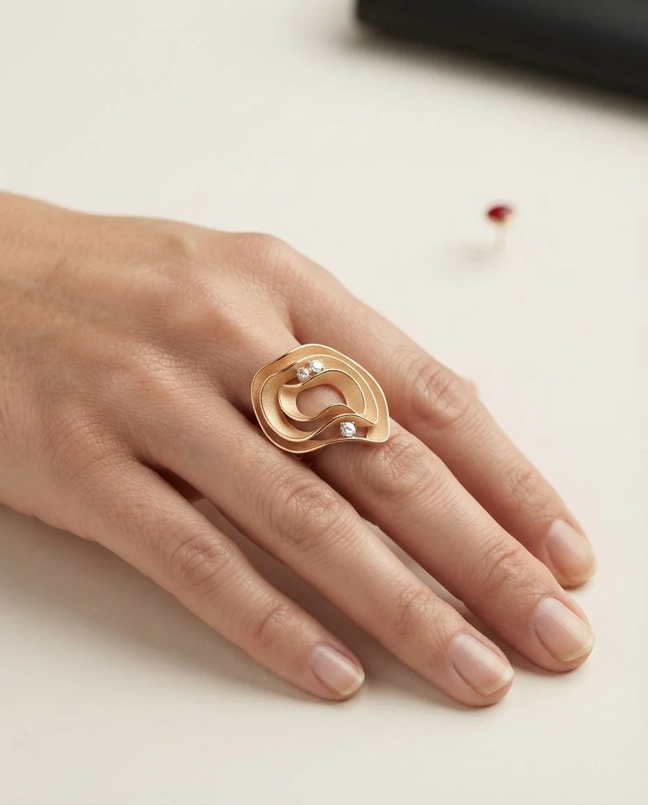Ring Dune · getragen