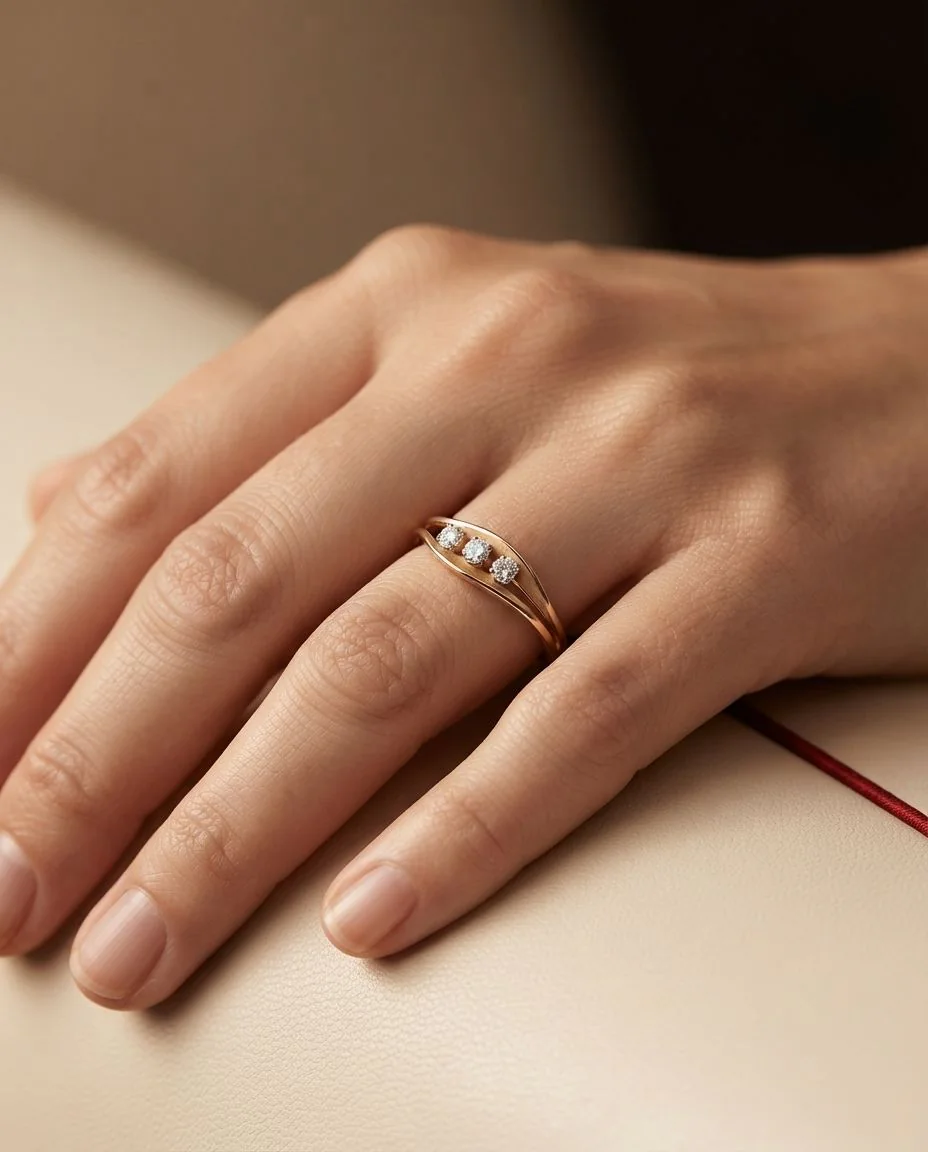 Ring Dune · getragen