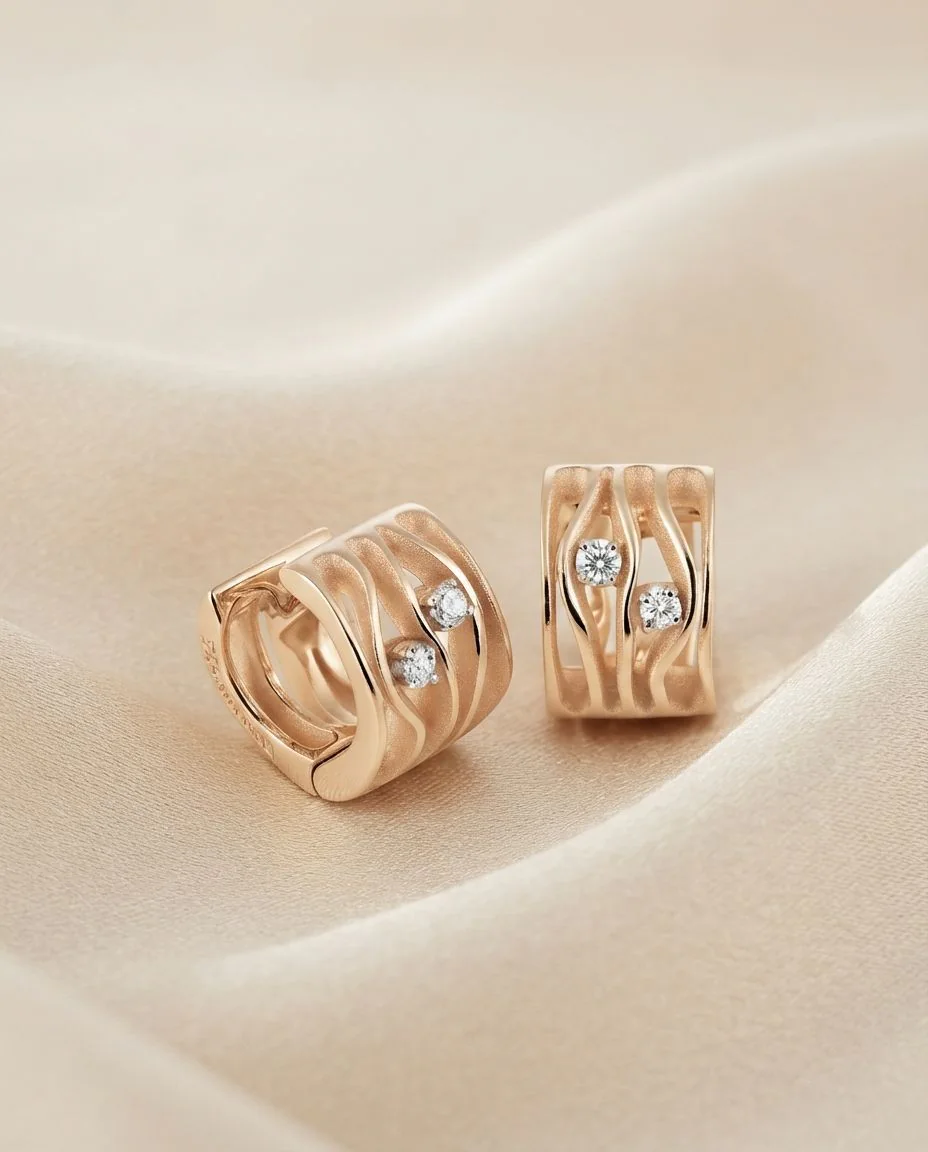 Ohrringe Dune · drapiert
