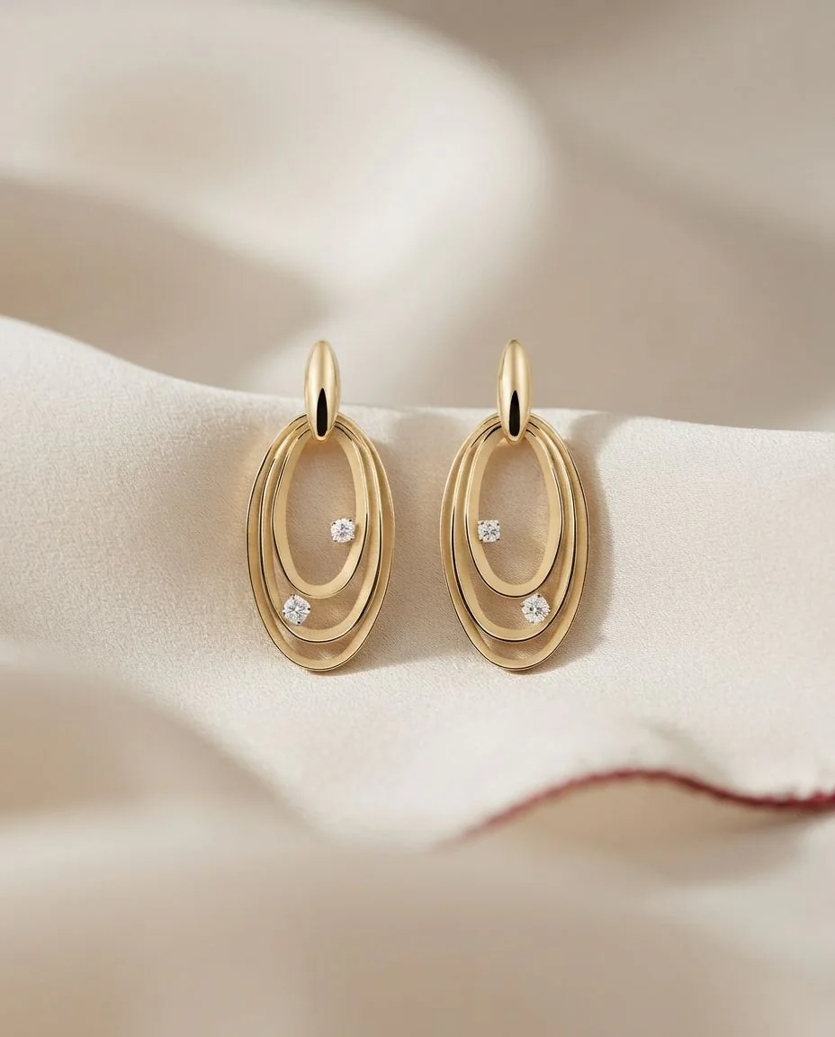 Ohrringe Dune Chic · drapiert