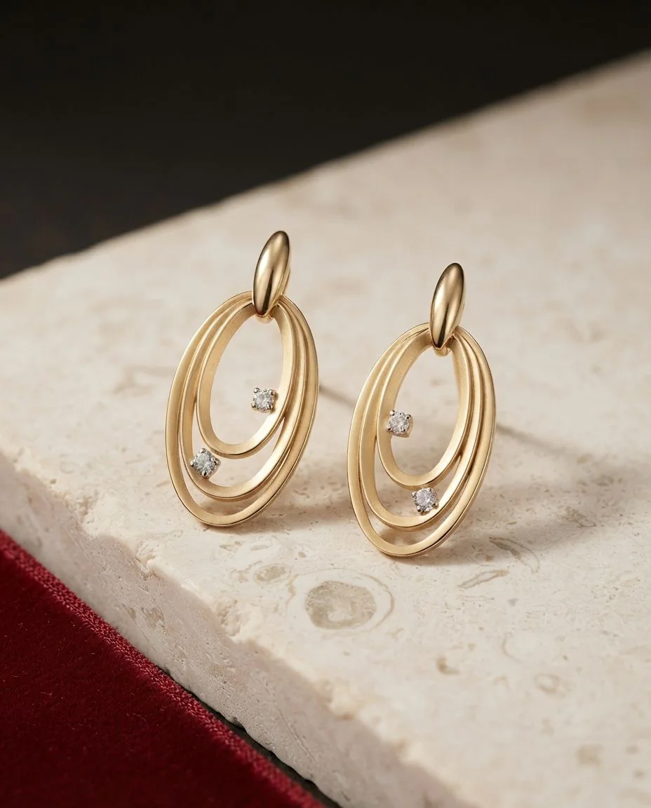 Ohrringe Dune Chic · drapiert