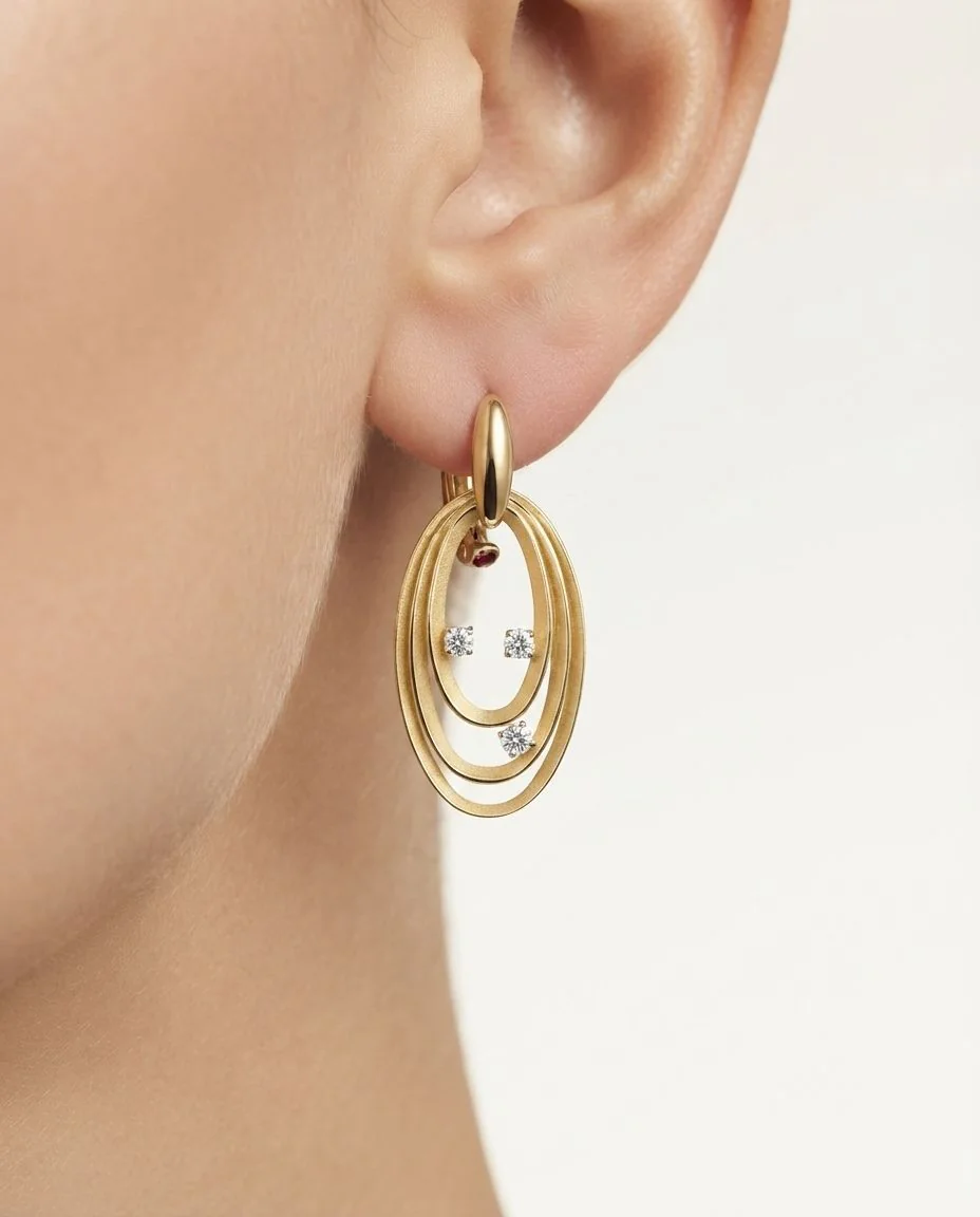 Ohrringe Dune Chic · getragen