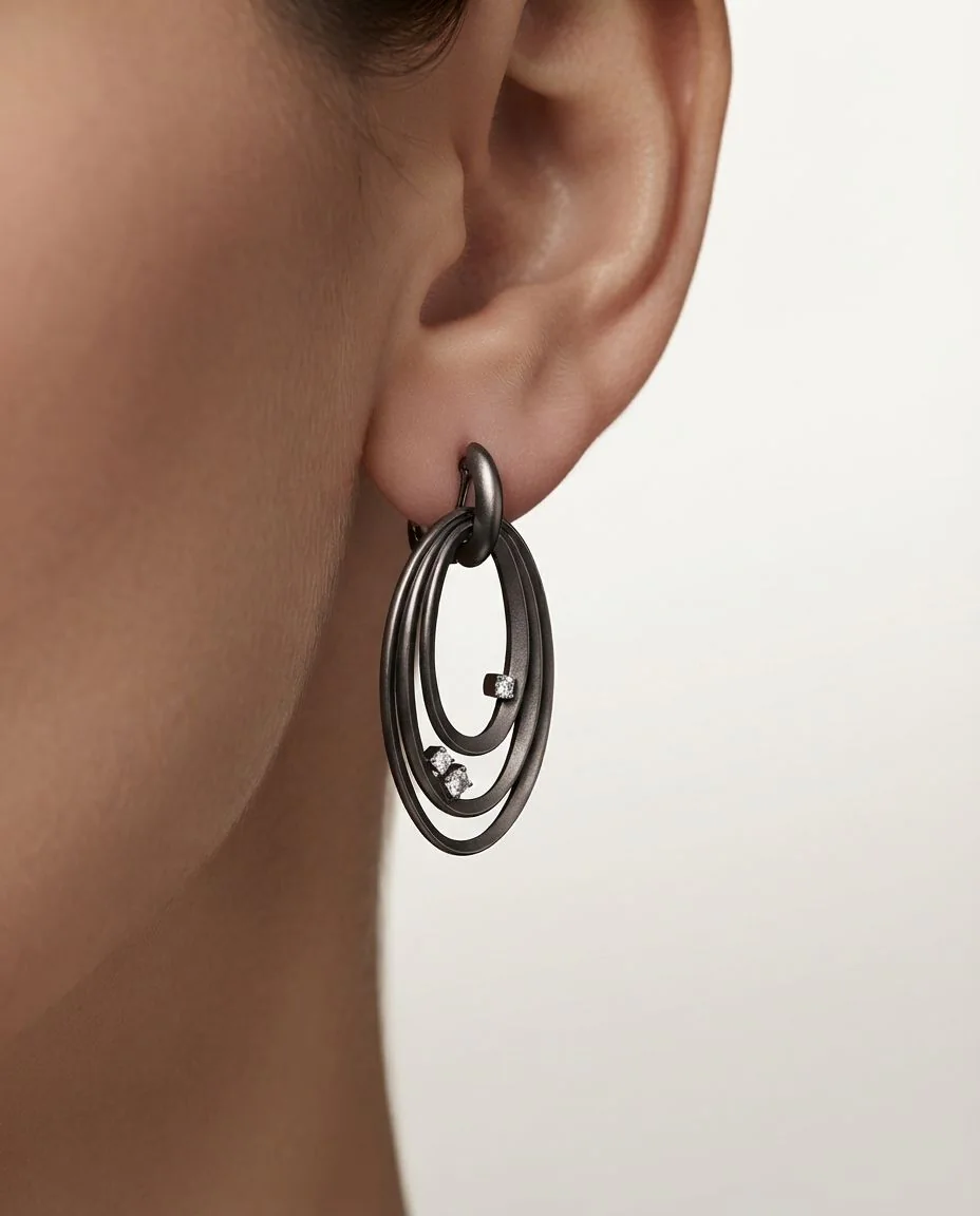 Ohrringe Dune Chic · getragen