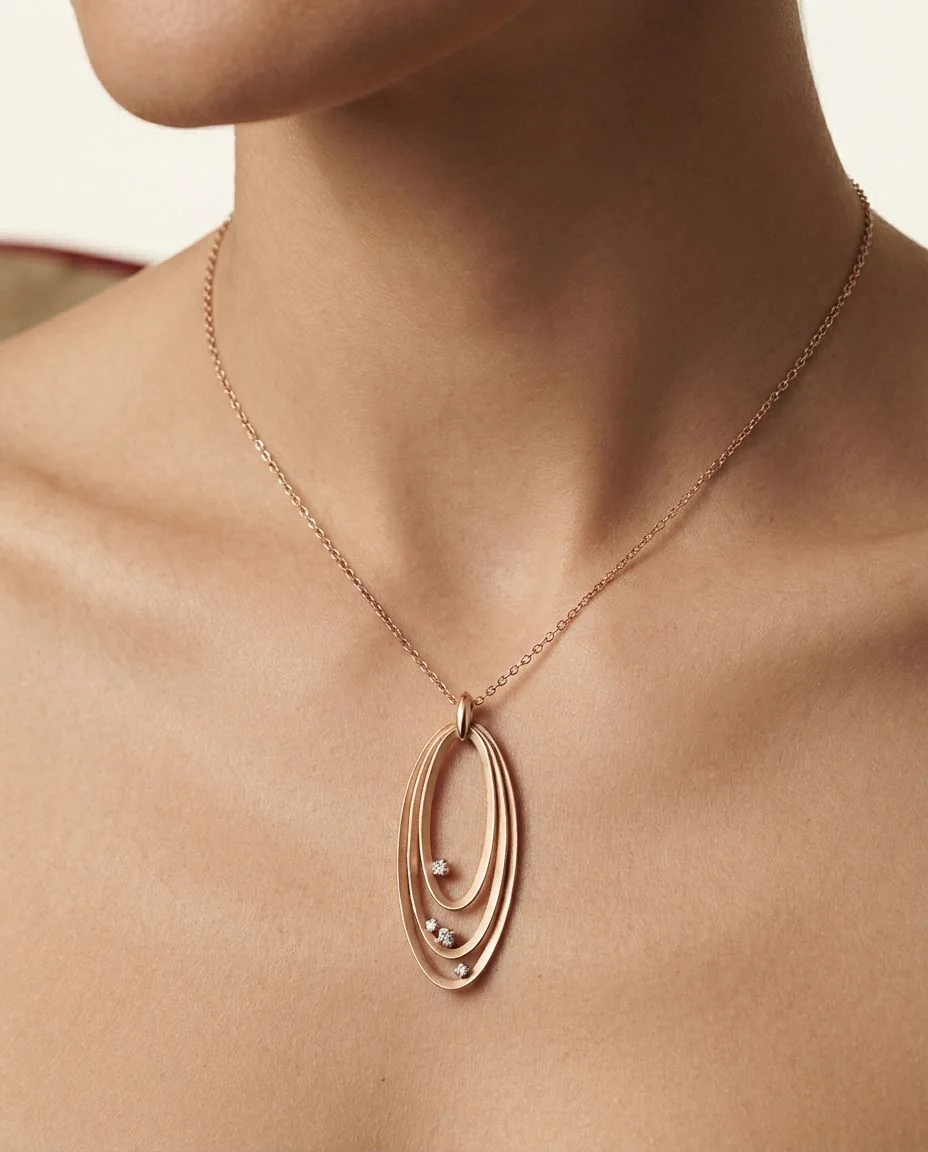 Halskette Dune Chic · getragen