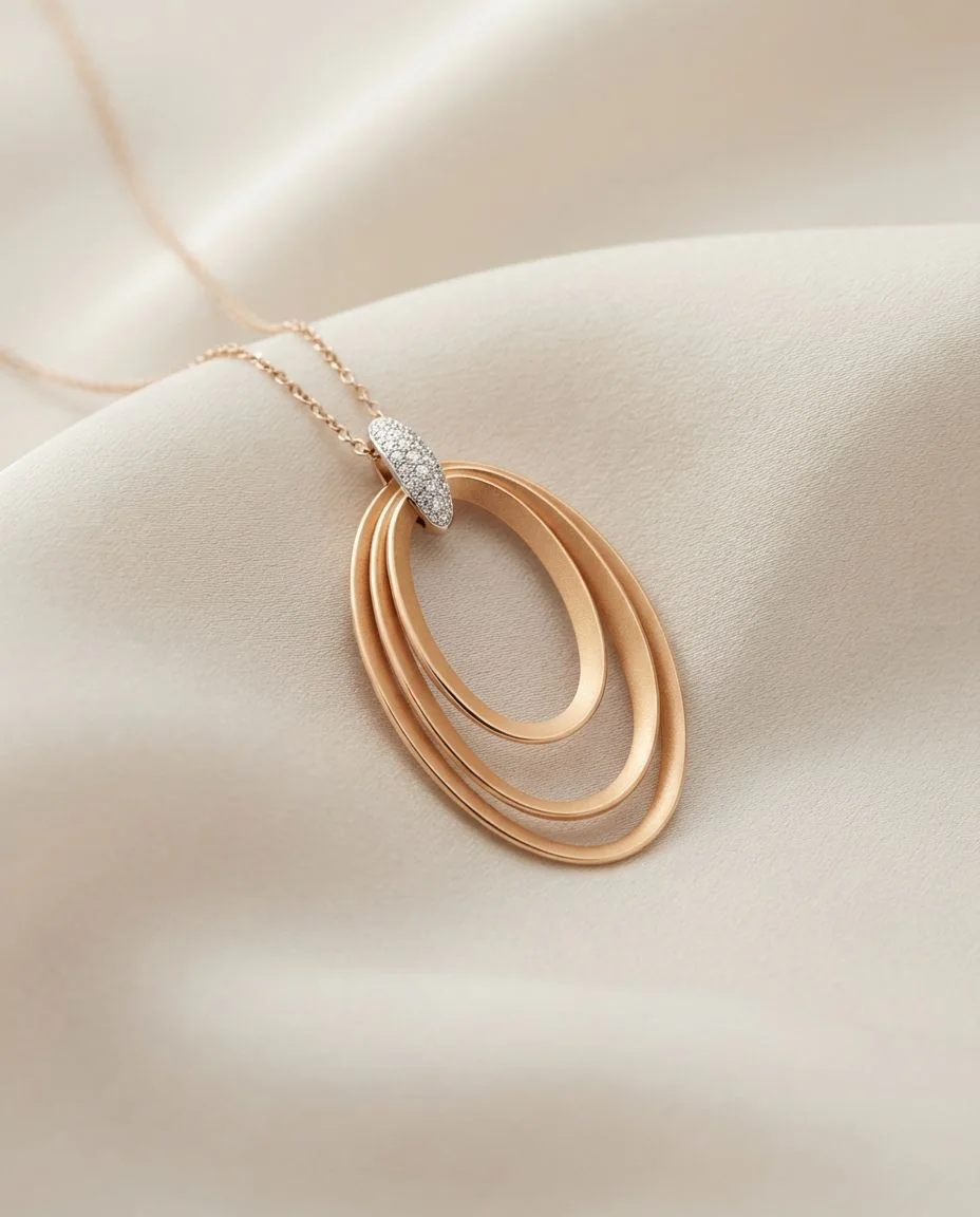 Halskette Dune Chic Pavé · drapiert