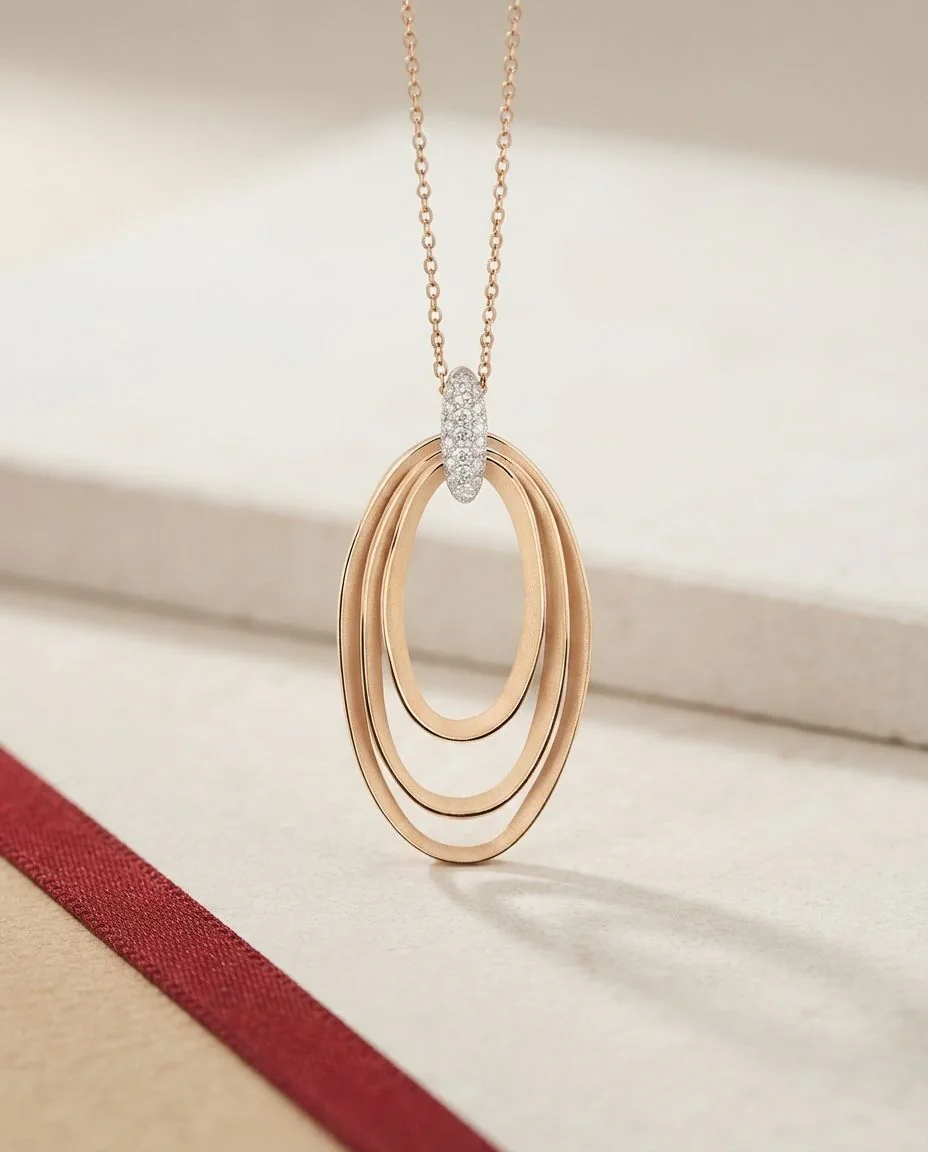 Halskette Dune Chic Pavé · drapiert