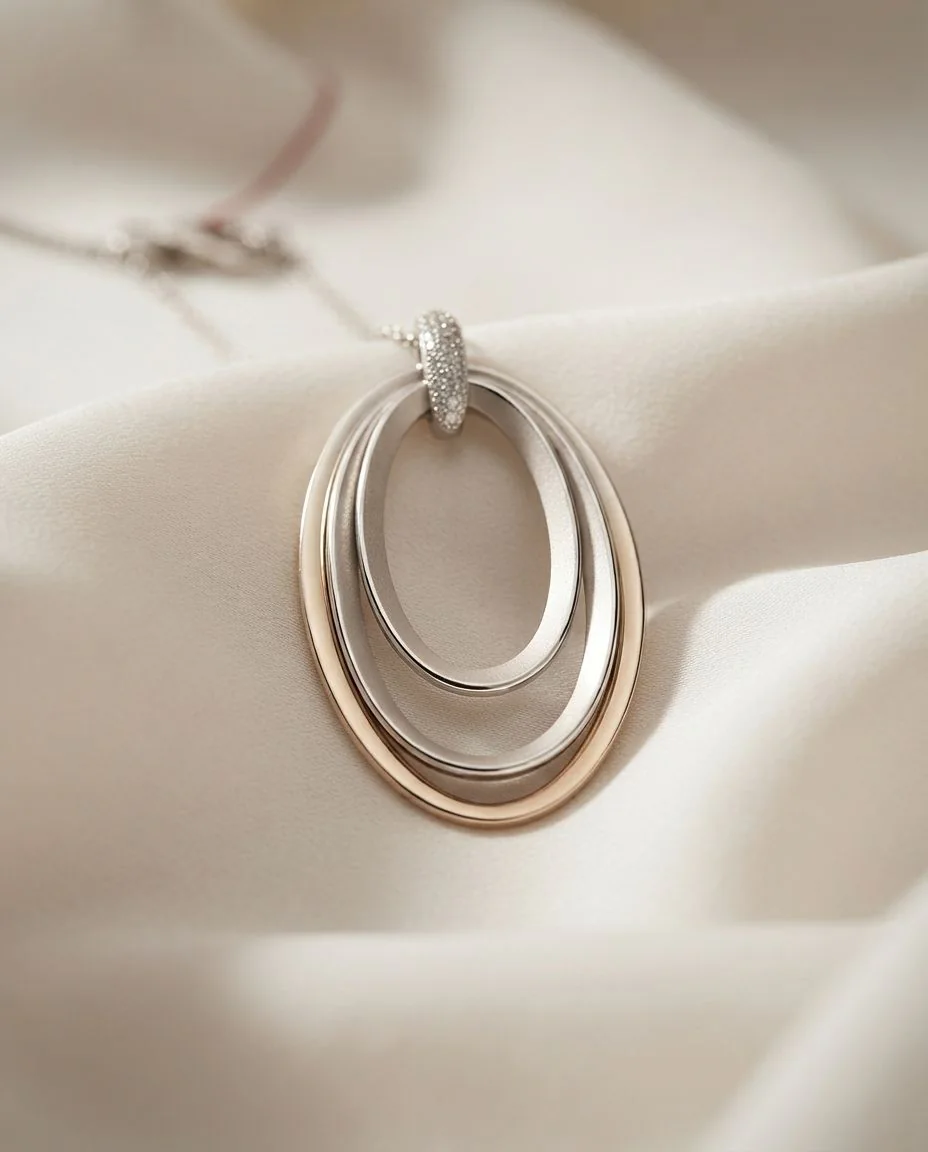 Halskette Dune Chic Pavé · drapiert