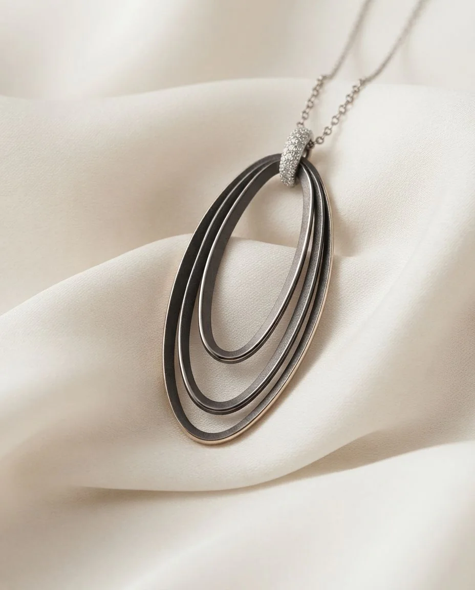 Halskette Dune Chic Pavé · drapiert