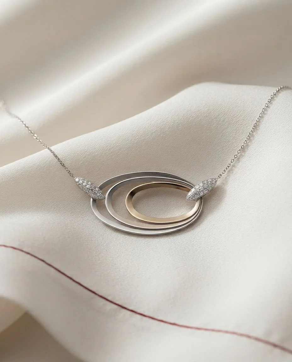 Collier Dune Chic Pavé · drapiert
