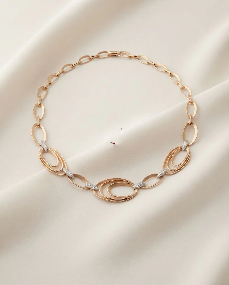 Collier Dune Chic Pavé · drapiert