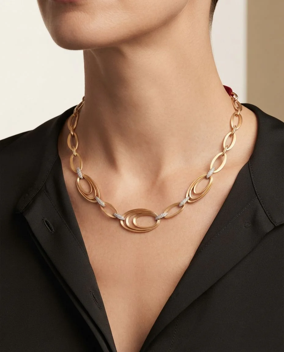 Collier Dune Chic Pavé · getragen