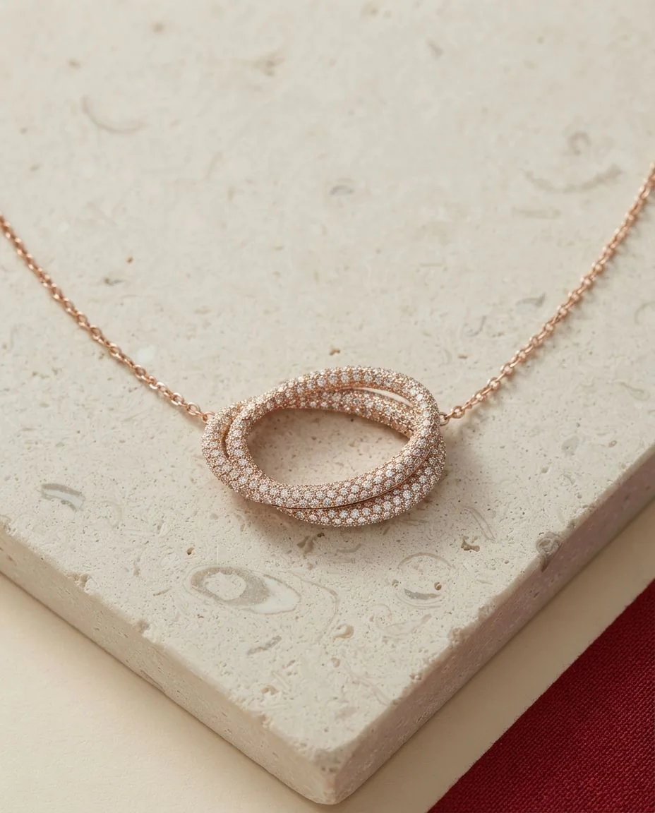Collier Firenze Pavé · drapiert