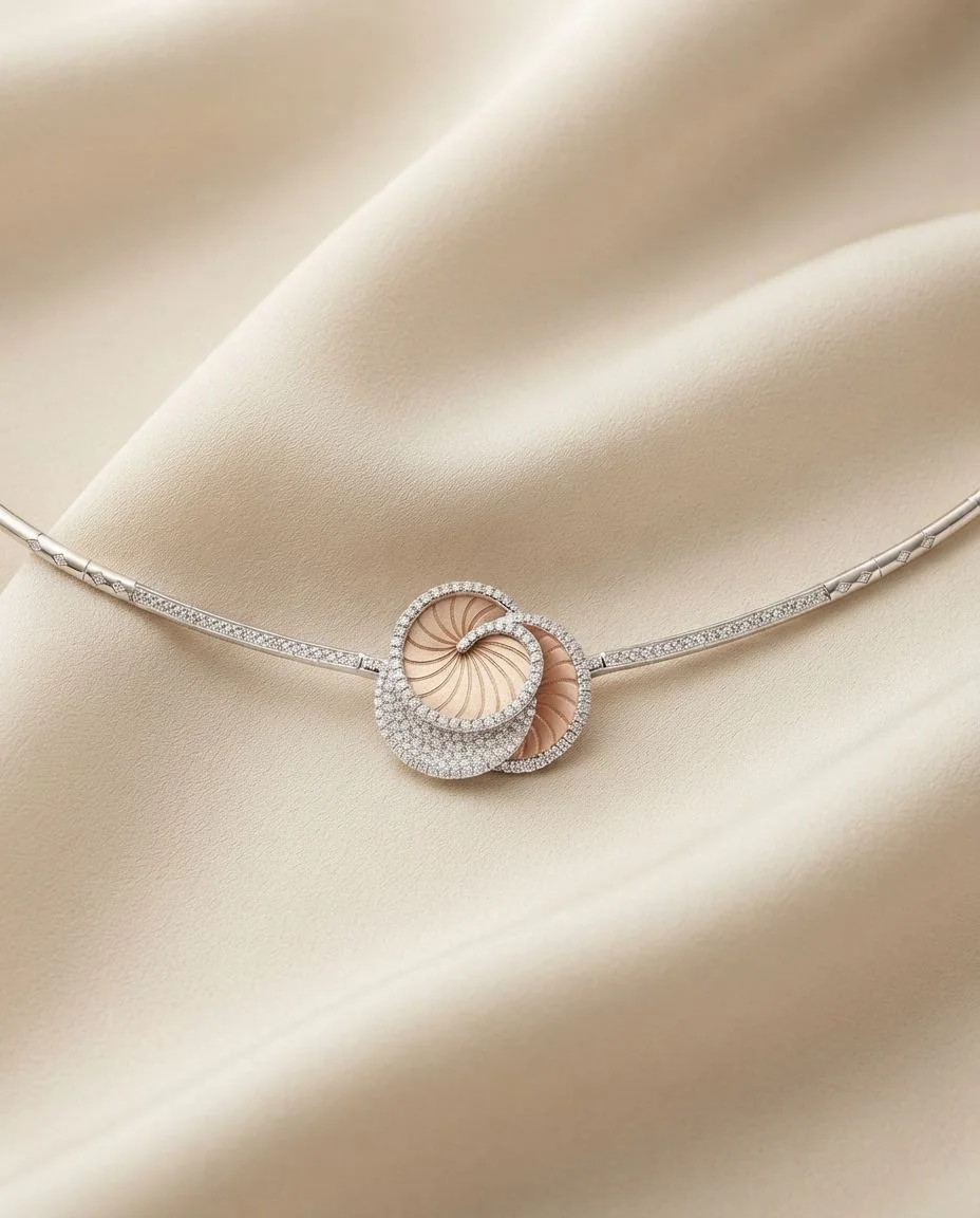 Collier Hypnose Galaxy · drapiert