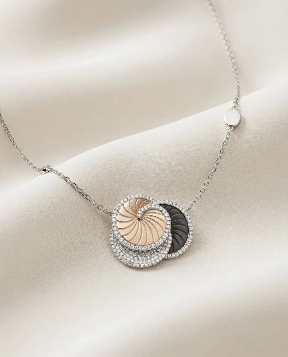 Collier Hypnose Galaxy · drapiert