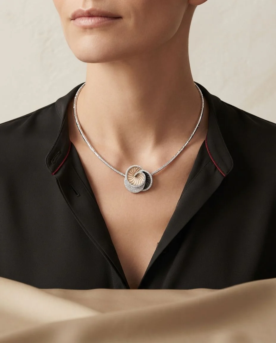 Collier Hypnose Galaxy · getragen